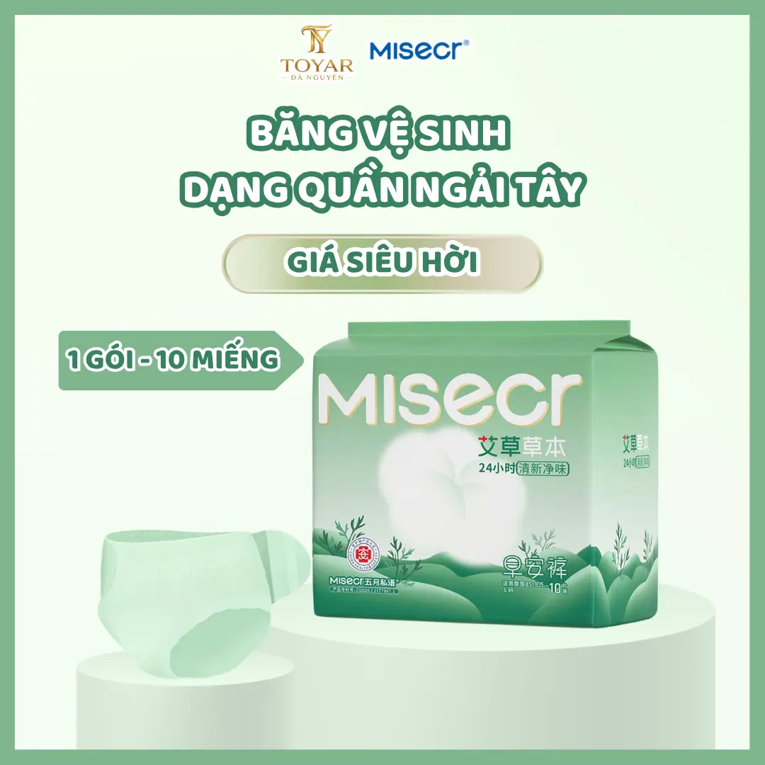 Băng vệ sinh dạng quần 10 miếng Ngải Tây