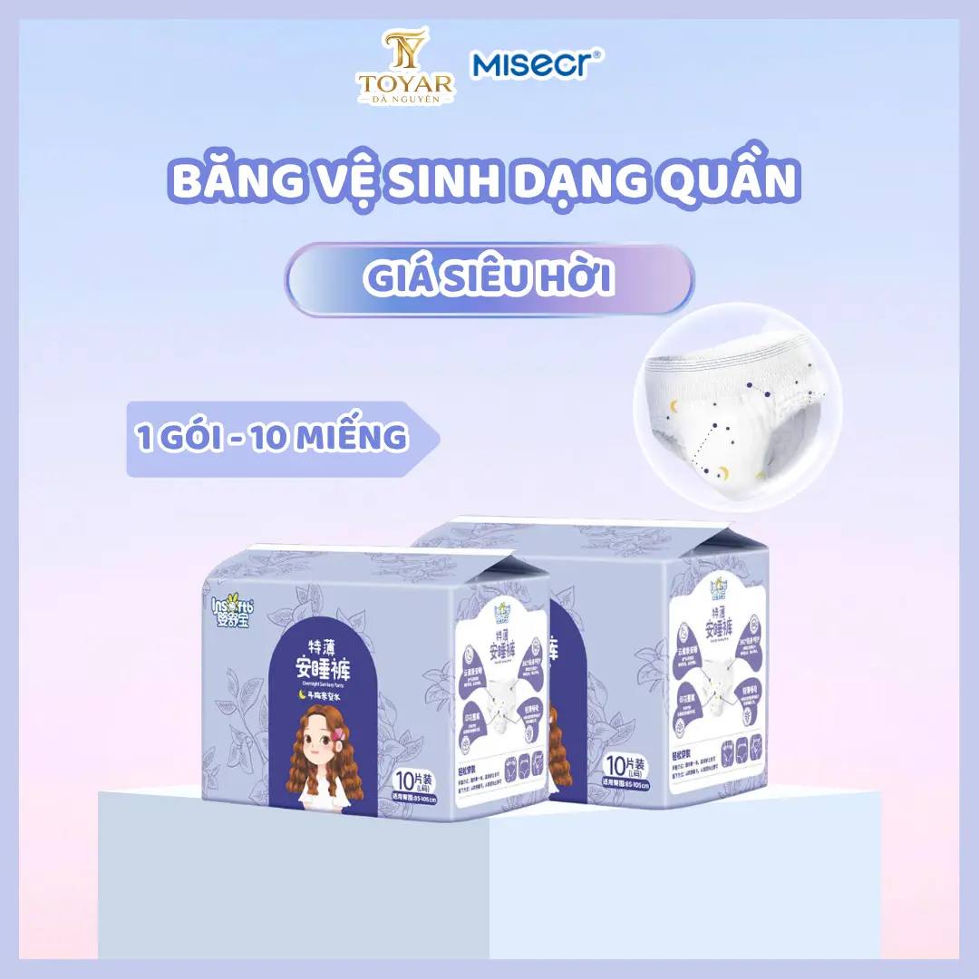 Băng vệ sinh dạng quần 10 Miếng INSOFTB