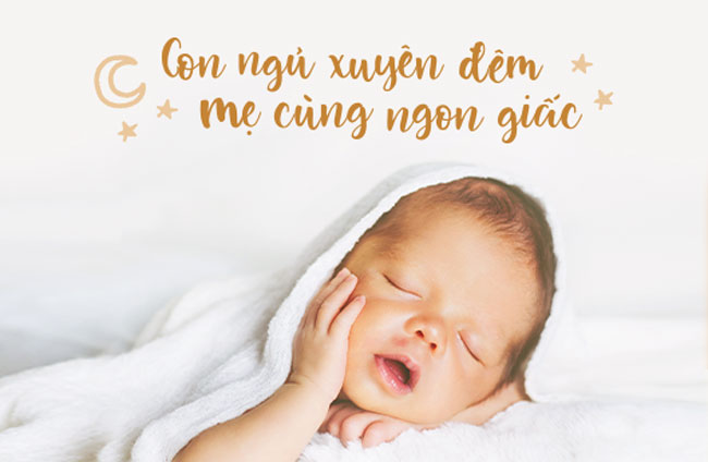 Mẹ nên chọn tã dán thấm hút tốt để bé ngủ ngon cả đêm, mẹ không phải thức giấc để thay tã cho con