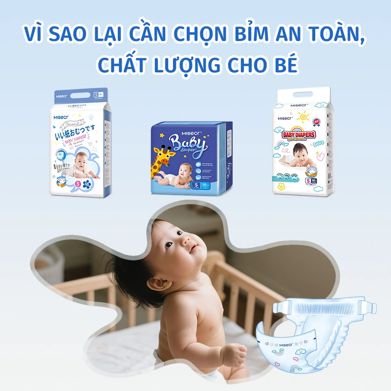 Tại sao tiêu chuẩn chất lượng Bỉm quan trọng với sức khỏe của bé?