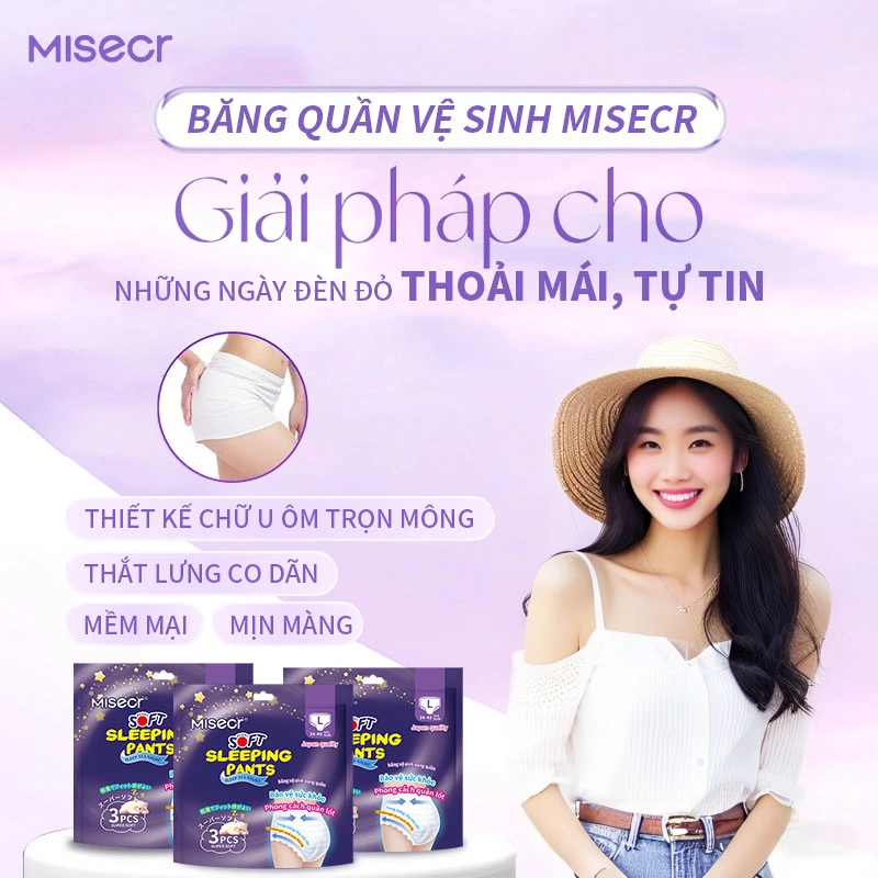 Giải Pháp Cho Những Ngày Đèn Đỏ: Bí Quyết Thoải Mái và Tự Tin với Băng Vệ Sinh MISECR