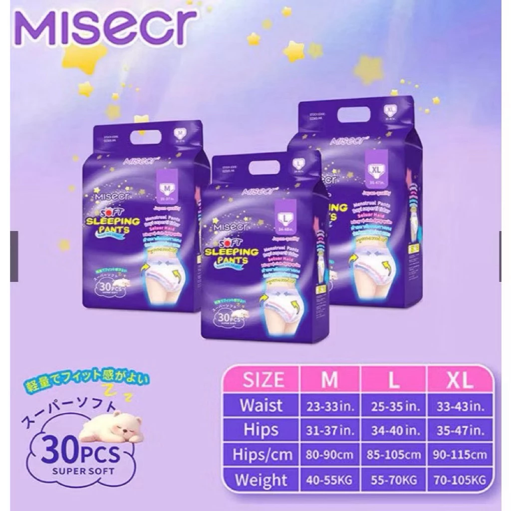 Băng vệ sinh dạng quần 30miếng MISECR
